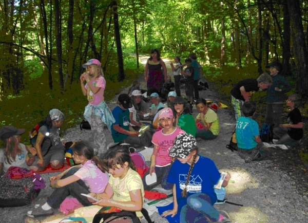 Kinder im Wald
